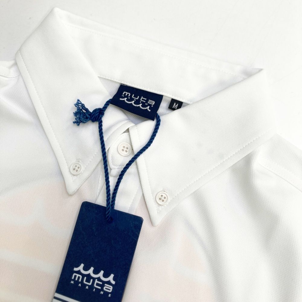 サイズ：M MUTA MARINE ムータマリン 半袖ポロシャツ ホワイト系