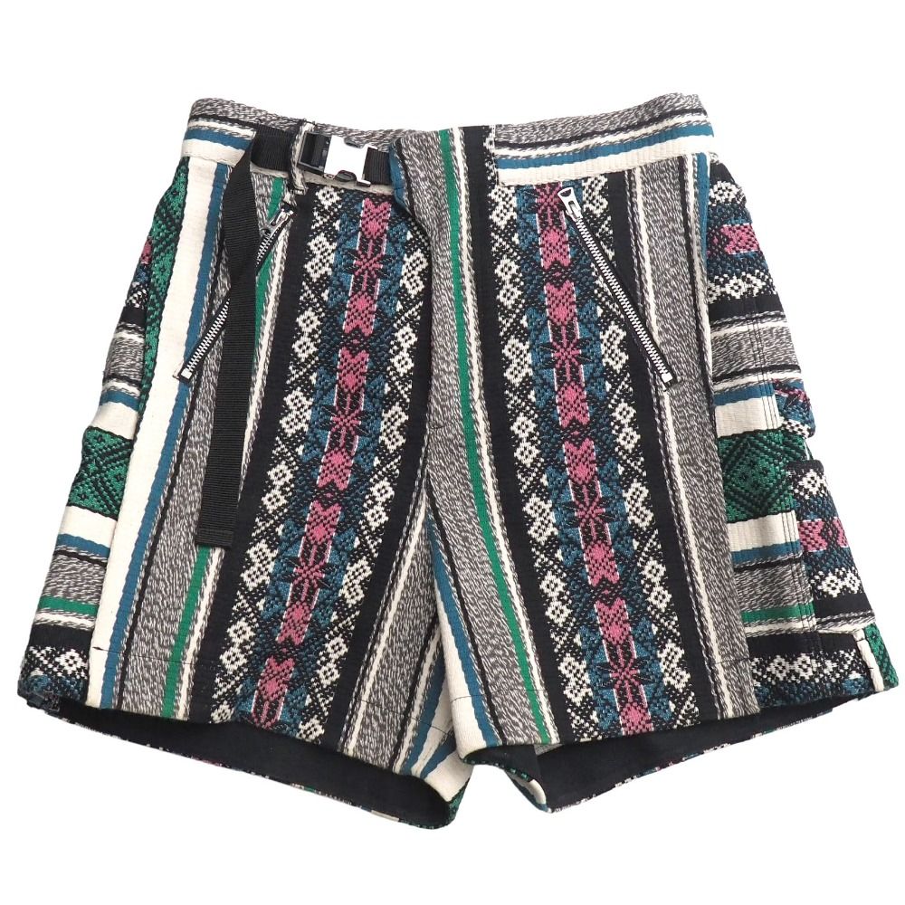 □美品□2022SS□Sacai サカイ Rug Jacquard Shorts ラグ ジャガード