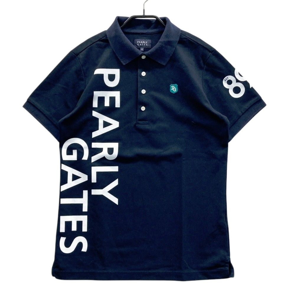 サイズ：4 PEARLY GATES パーリーゲイツ 半袖ポロシャツ ネイビー系