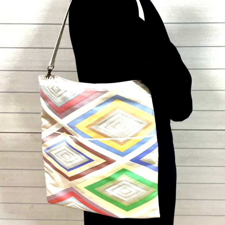 一点物】 帯リメイクバッグ ショルダーバッグ No.126 ハンドメイド