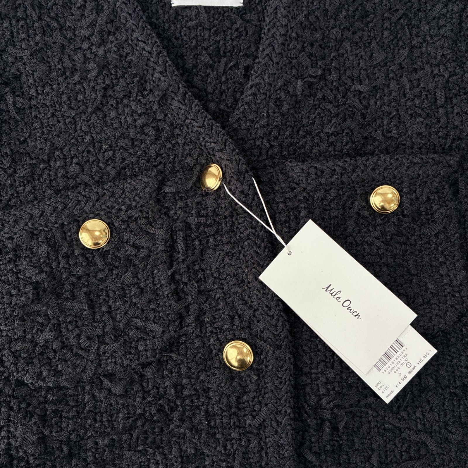 タグ付 / 2025 / Mila Owen ミラオーウェン / ニット ツイード