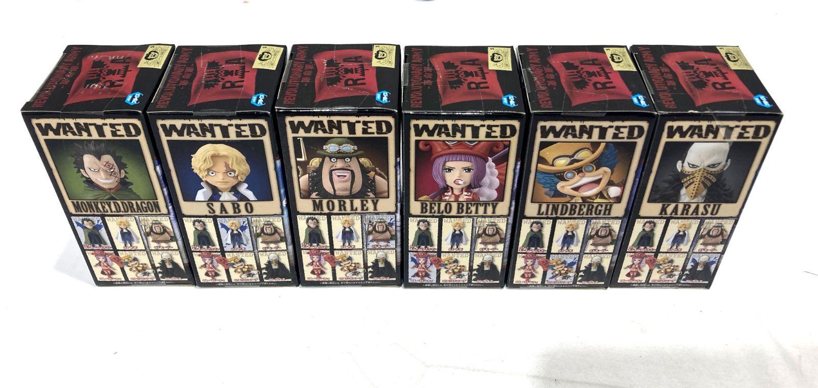 高松43-0058] 【未開封】ワールドコレクタブルフィギュア 革命軍01～06