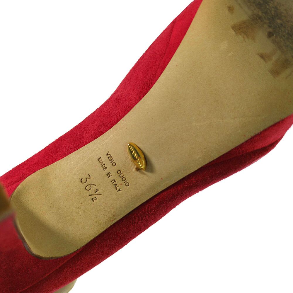 sergio rossi セルジオロッシ スエード ヒール 3 9810 パンプス靴 36 1