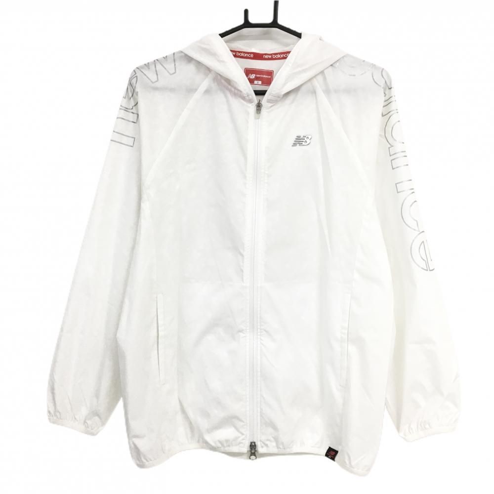 超美品】ニューバランスゴルフ ジップパーカージャケット 白