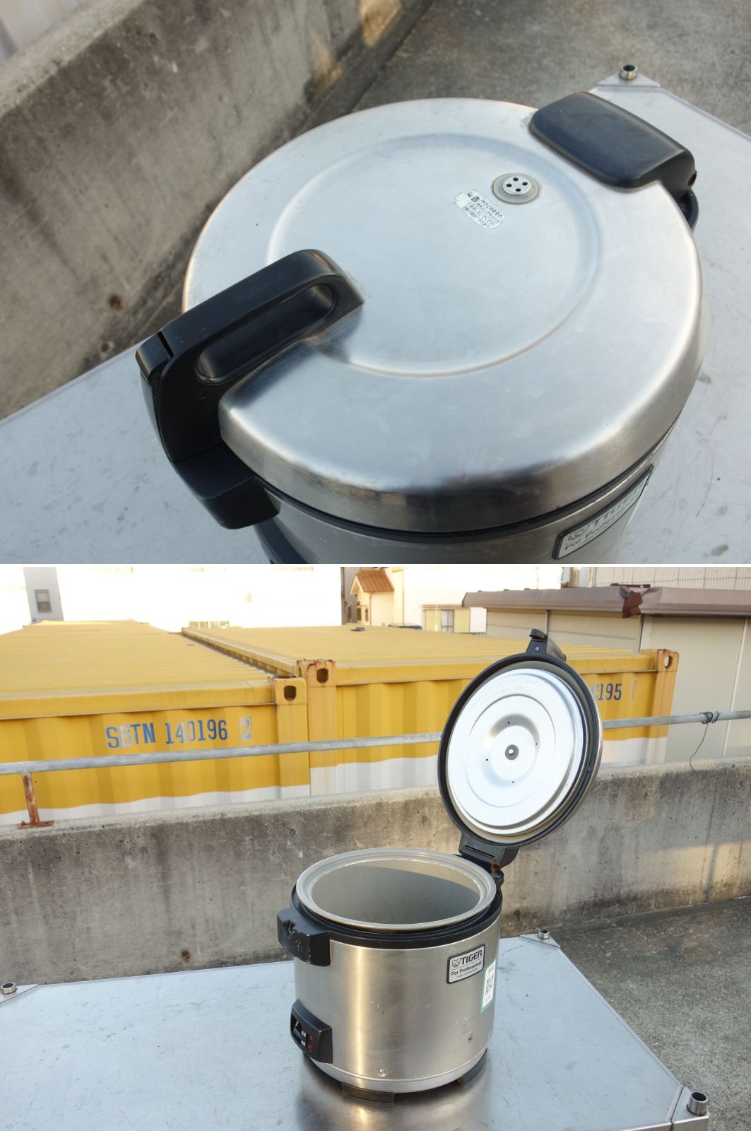 中古】M▽タイガー 業務用 炊飯器 炊飯ジャー 保温 炊きたて 2升 3.6L