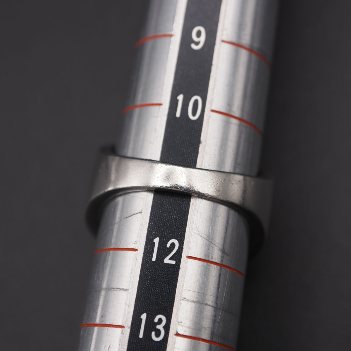 Q528 ダイヤモンド風 SILVER刻印 リング デザイン シルバー 指輪 11号