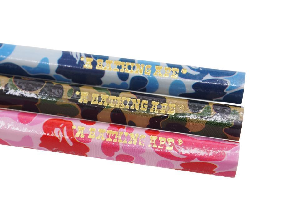 ア ベイシング エイプ ノベルティ 鉛筆 えんぴつ 3本セット 猿 迷彩 A