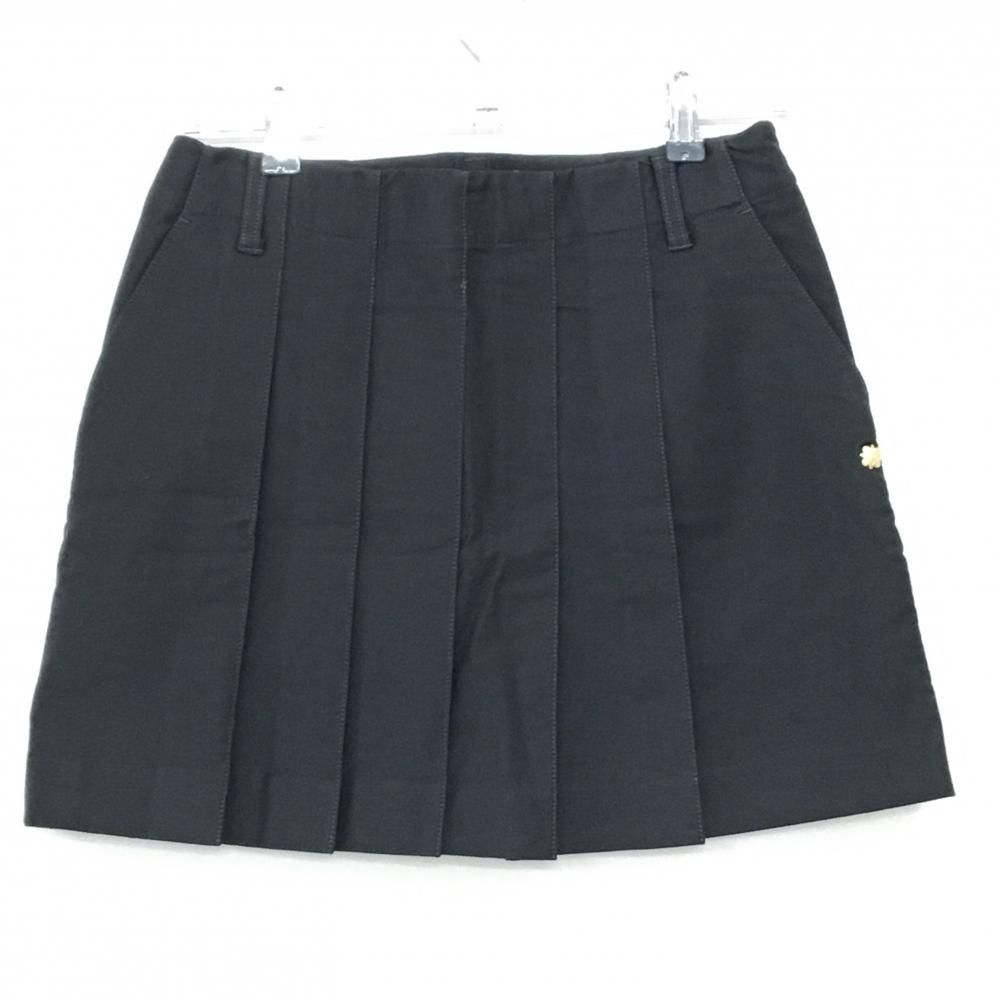 新品】セントアンドリュース スカート 黒 前プリーツ ストレッチ