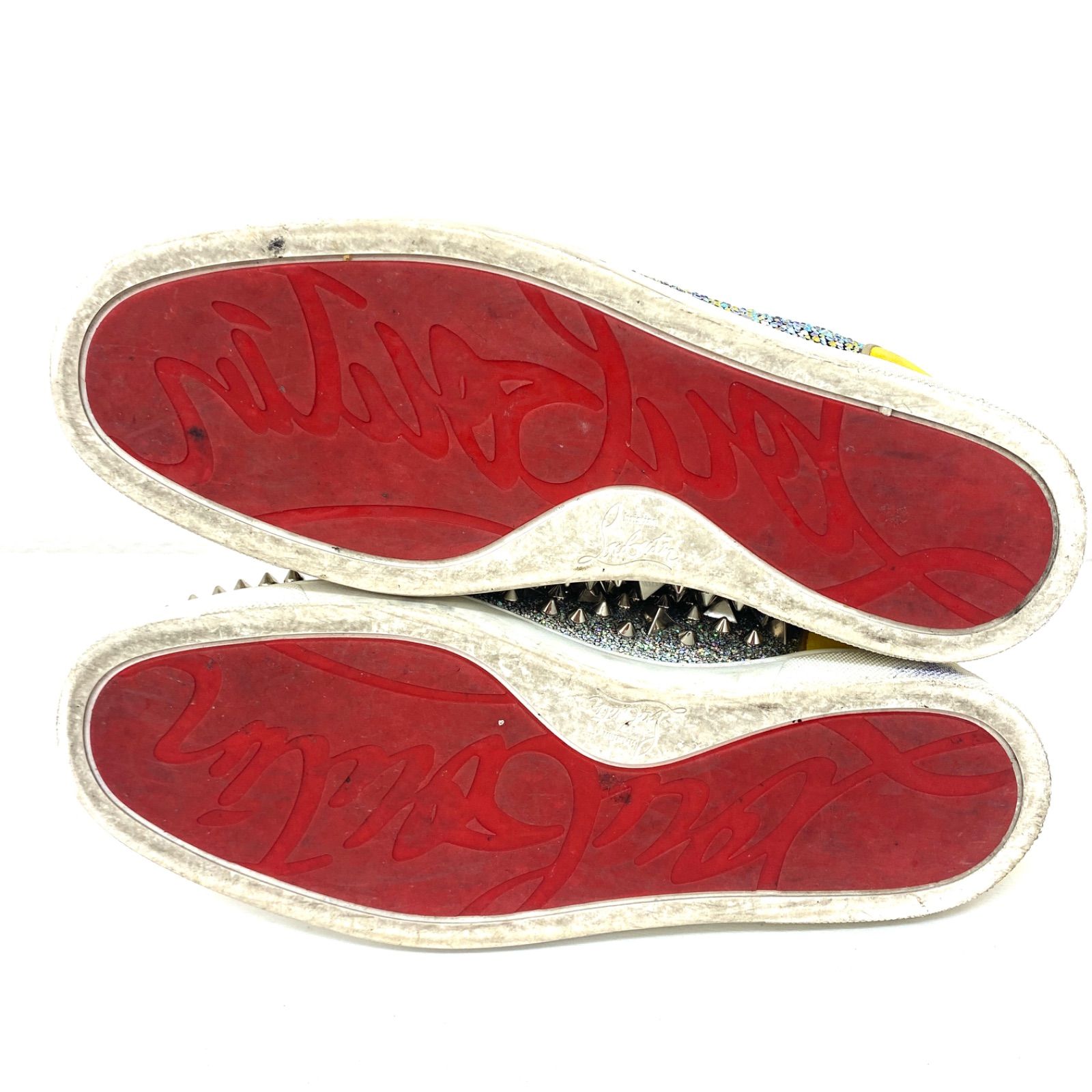 Louboutin ルブタン ハイカットスニーカー スワロフスキー スパイク