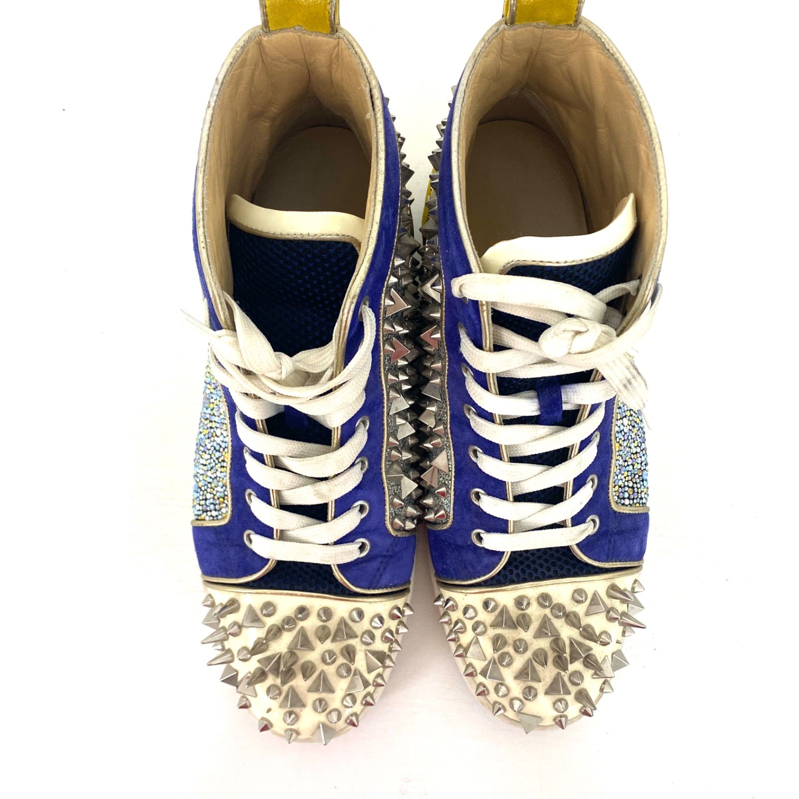 Louboutin ルブタン ハイカットスニーカー スワロフスキー スパイク