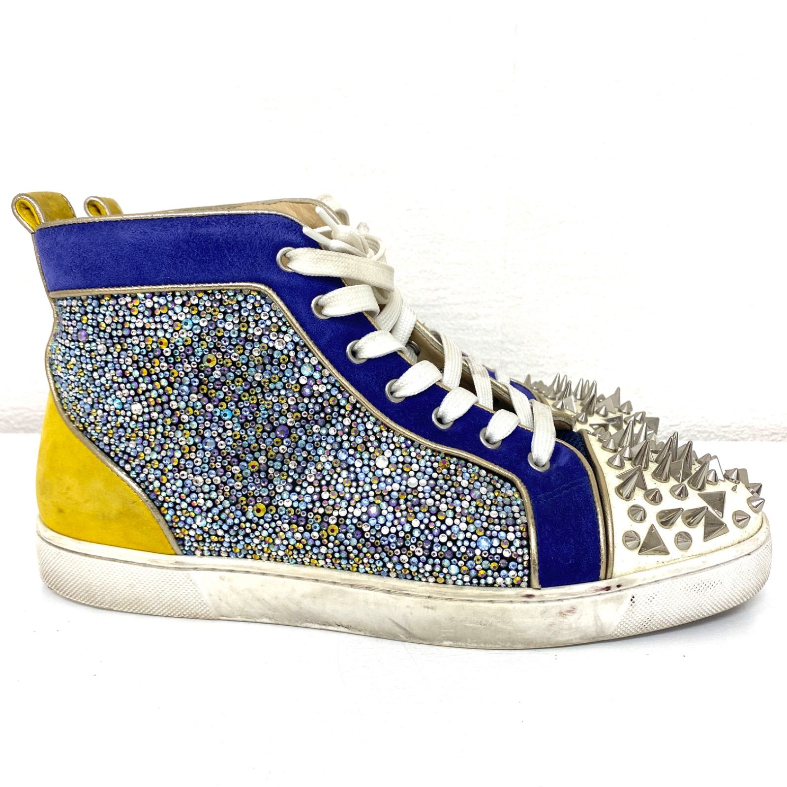 Louboutin ルブタン ハイカットスニーカー スワロフスキー スパイク