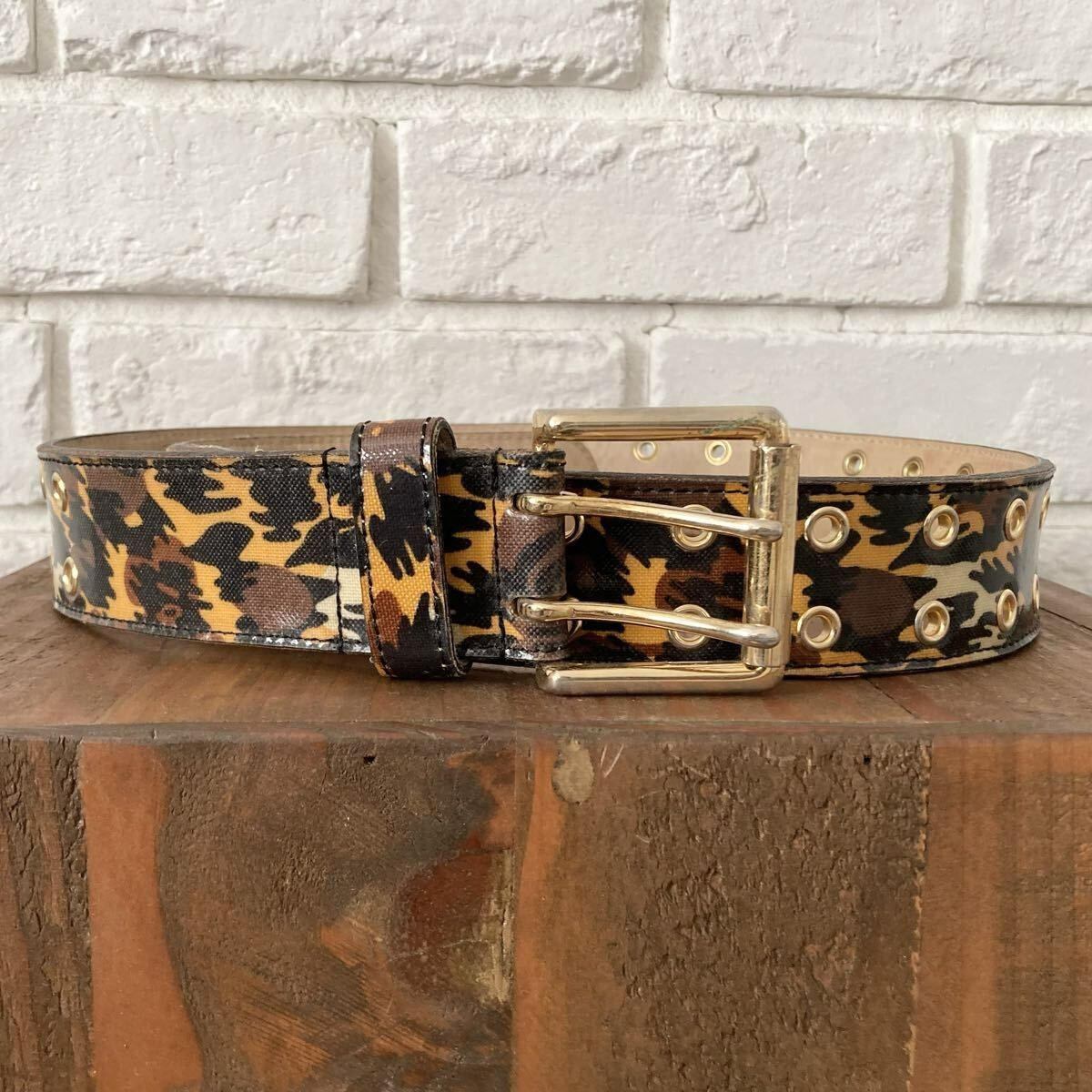 BAPE Leopard Camo ベルト Sサイズ a bathing ape belt エイプ ベイプ