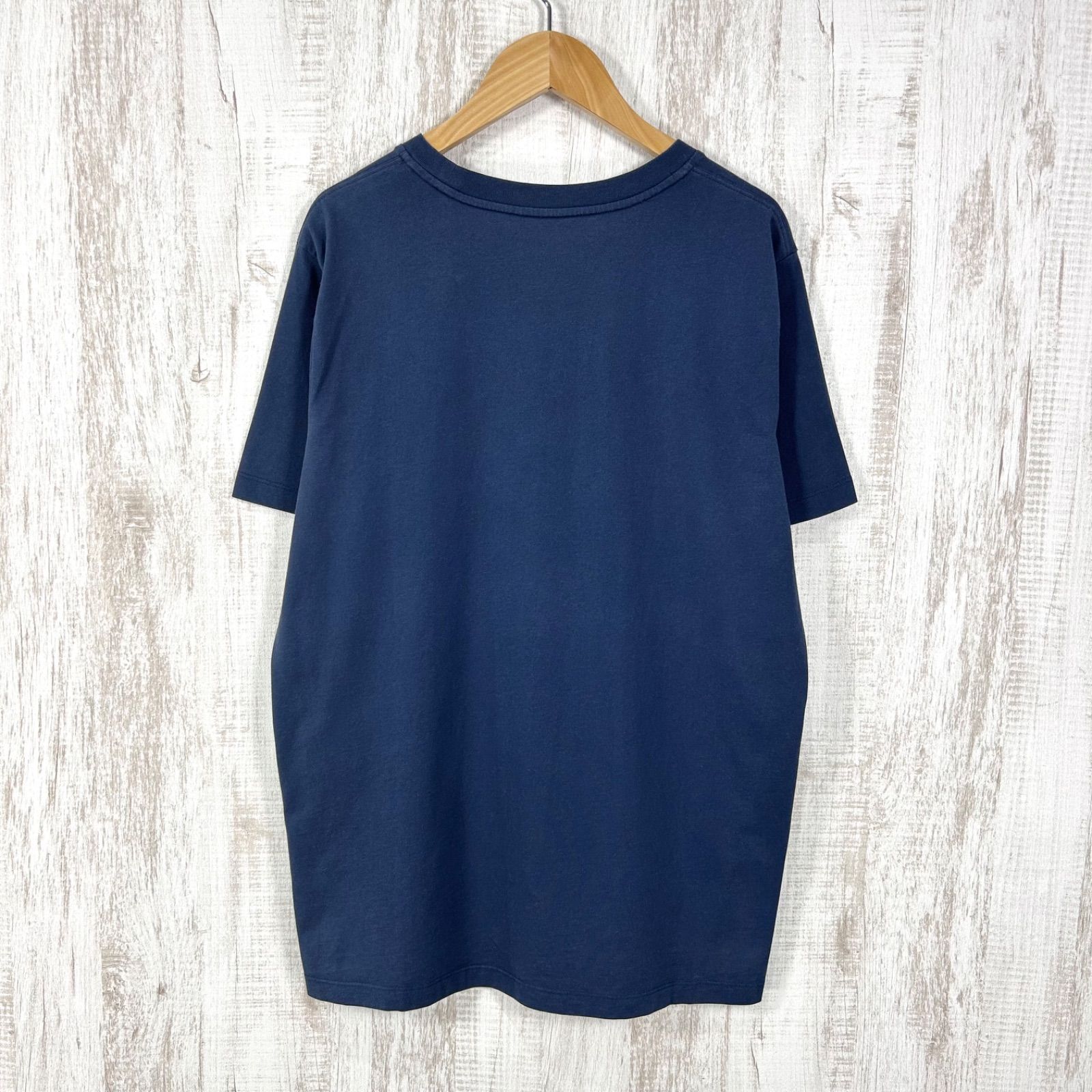 COACH コーチ 花柄刺繡 ロゴプリント Tシャツ ブルー ビッグサイズ