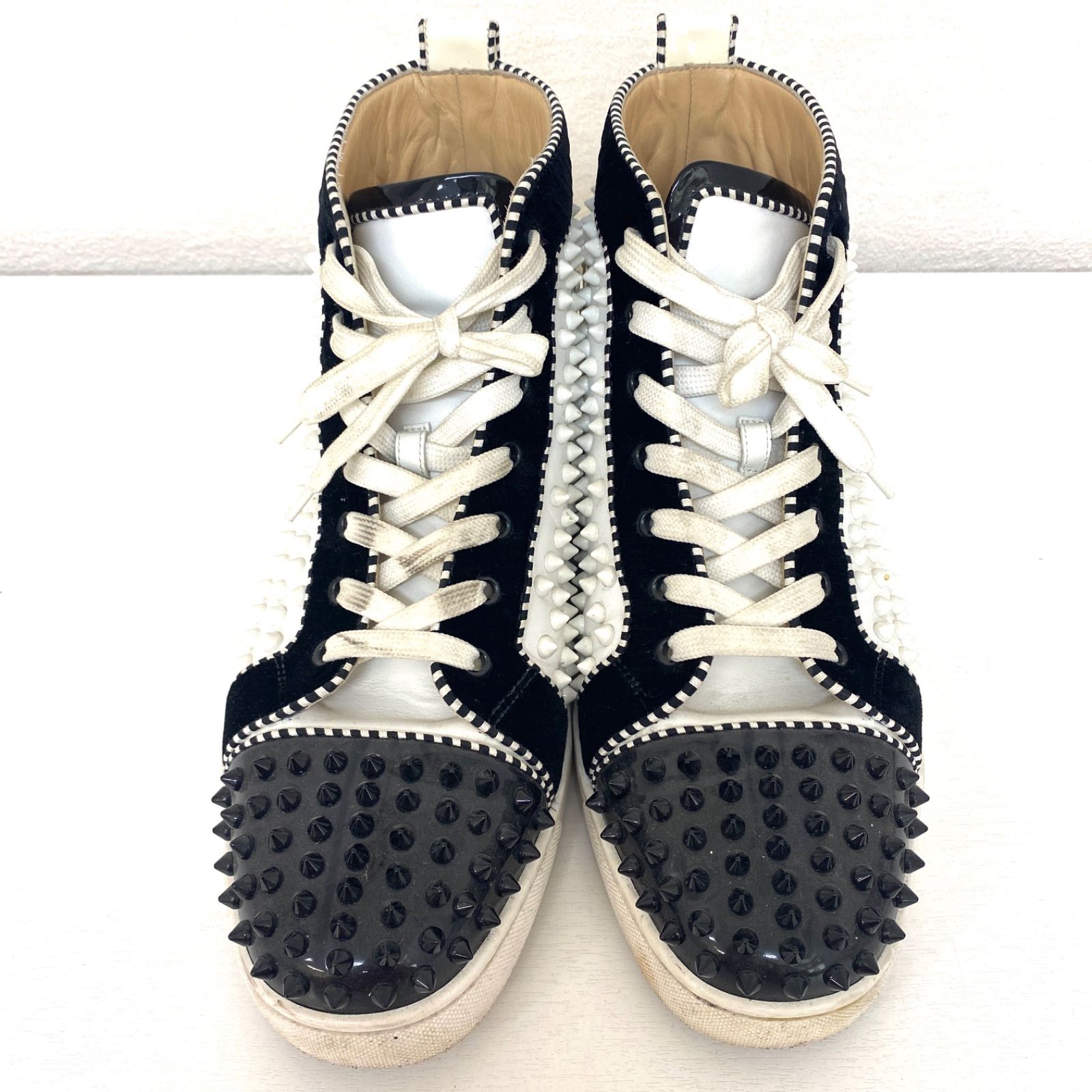 Louboutin ルブタン ハイカットスニーカー Louis Spikes ルイ