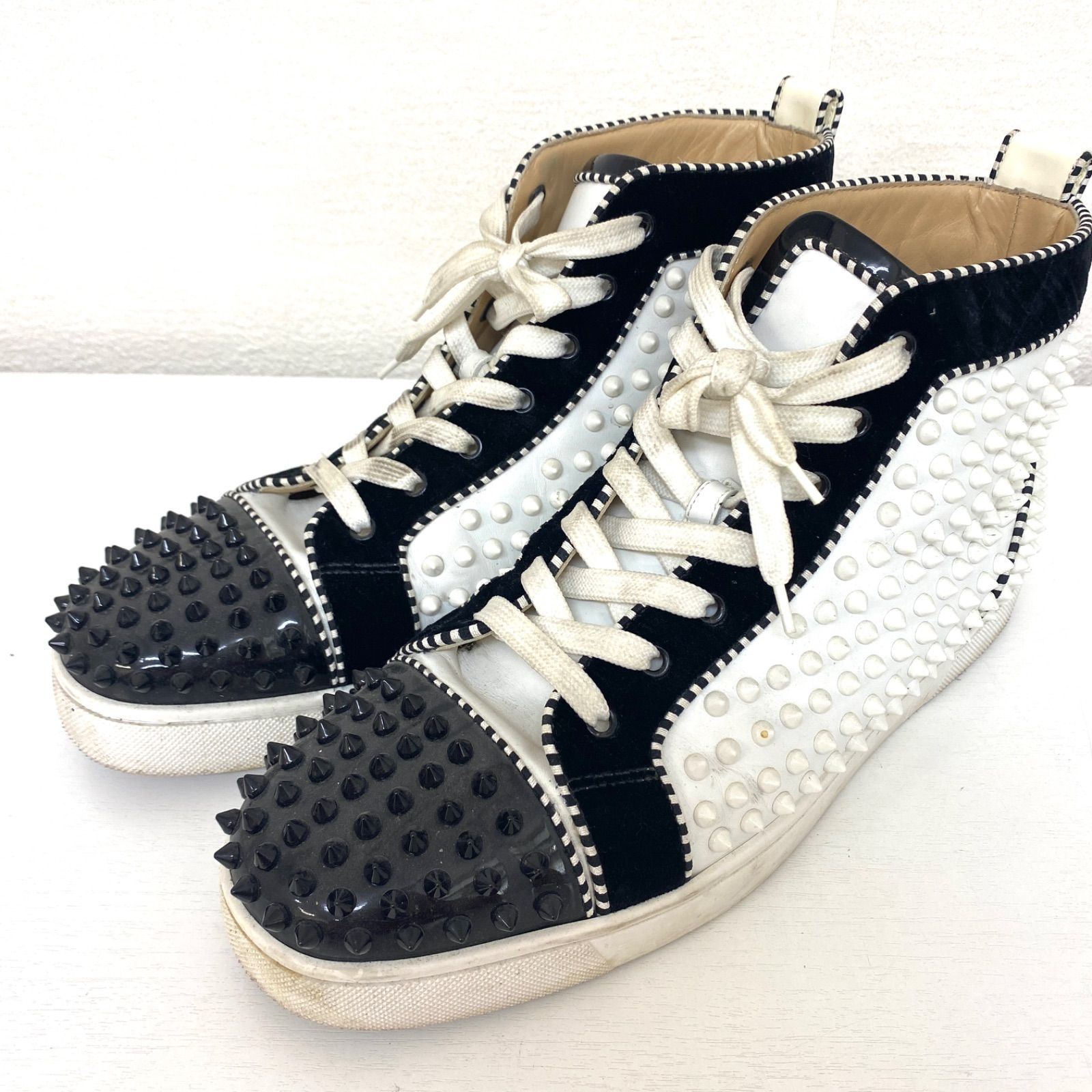 Louboutin ルブタン ハイカットスニーカー Louis Spikes ルイ