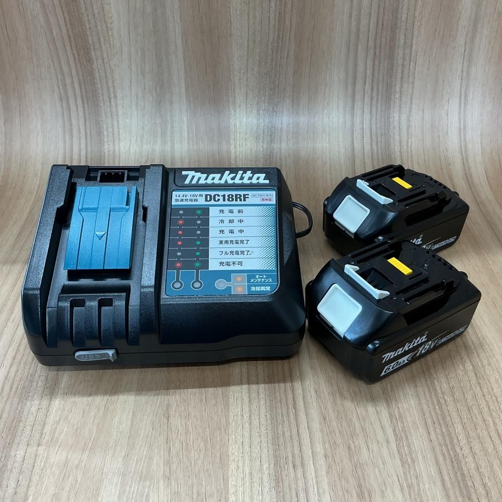 未使用・純正品】マキタ/makita DC18RF＋BL1860B×2 急速充電器＋