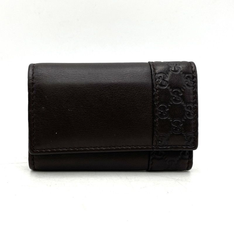 中古品】GUCCI グッチ 256433 グッチシマ 6連 KEY CASE キーケース