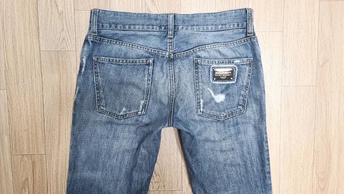 正規品 ドルチェ＆ガッバーナ ニュープレート ダメージジーンズ デニム 