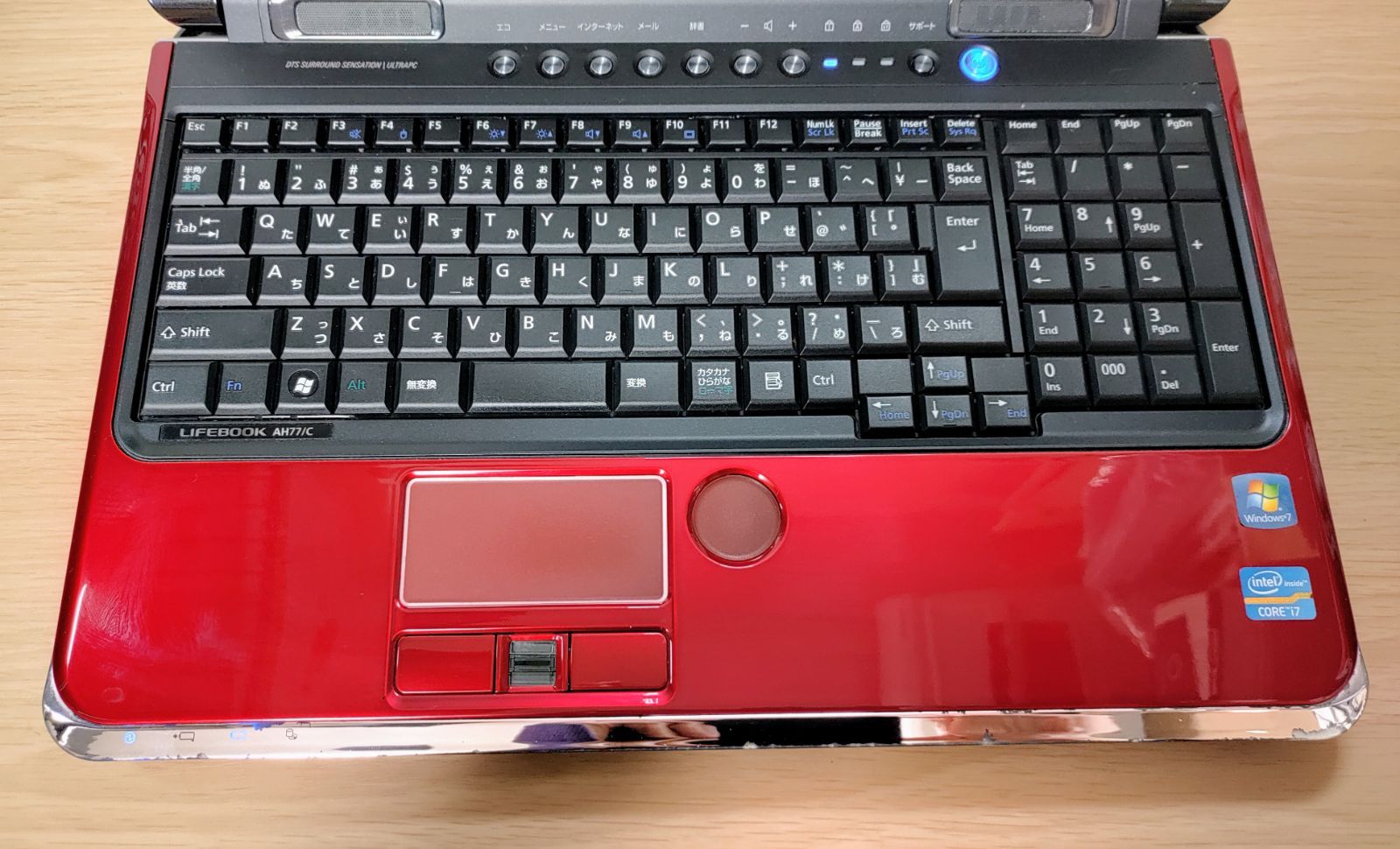 FUJITSU LIFEBOOK Corei7 メモリ8GB SSD512GB 大画面 ブルーレイ対応