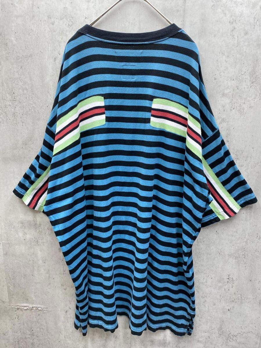 FACETASM ファセッタズム KG0-TEE-U04 STRIPED RIB BIG TEE ボーダー T