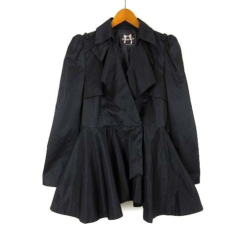 Benny blue ジャケット フレア 切替 フリル ギャザー 長袖 M 黒