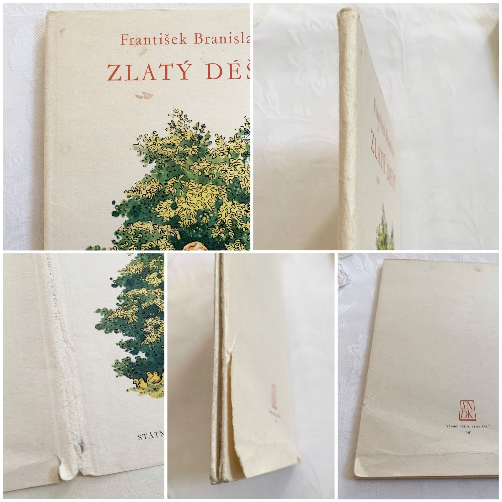 1955年 ヒヨコや小鳥たちも愛らしい チェコのヴィンテージ詩絵本 東欧