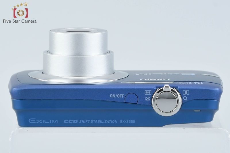 中古】Casio カシオ EXILIM EX-Z550 ブルー コンパクトデジタルカメラ
