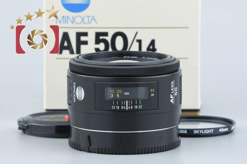 中古】MINOLTA ミノルタ AF 50mm f/1.4 旧タイプ 元箱付き - メルカリ