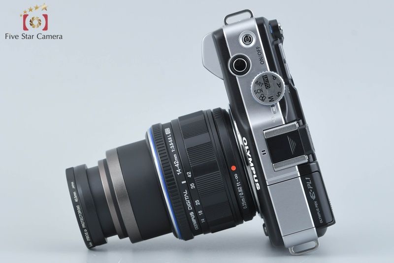 中古】OLYMPUS オリンパス PEN Lite E-PL1 ブラック + M.ZUIKO DIGITAL