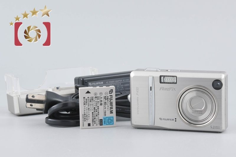 中古】FUJIFILM 富士フイルム FINEPIX F455 シルバー コンパクト