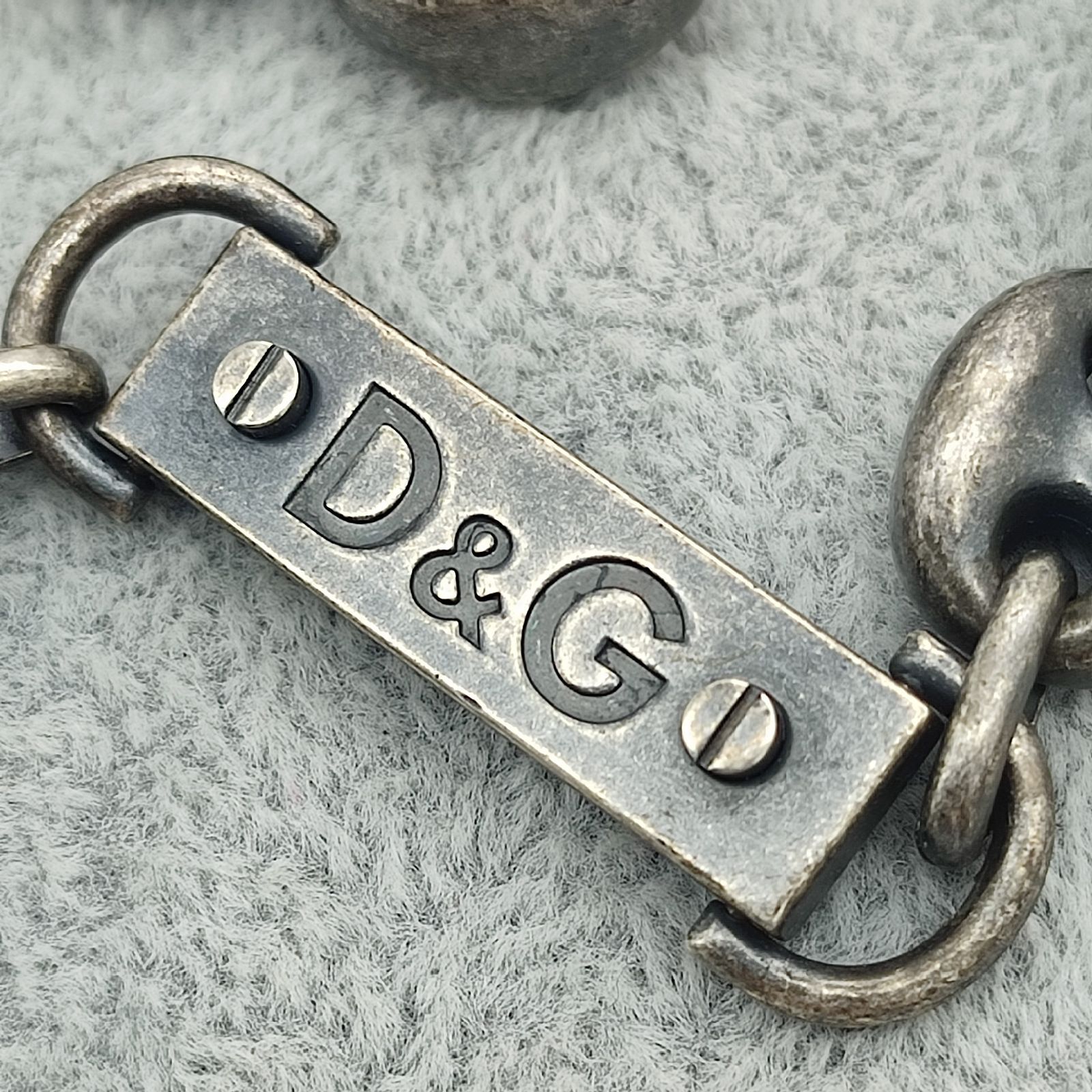 美品】D&G DOLCE & GABBANA ロゴ マリーナチェーンネックレス