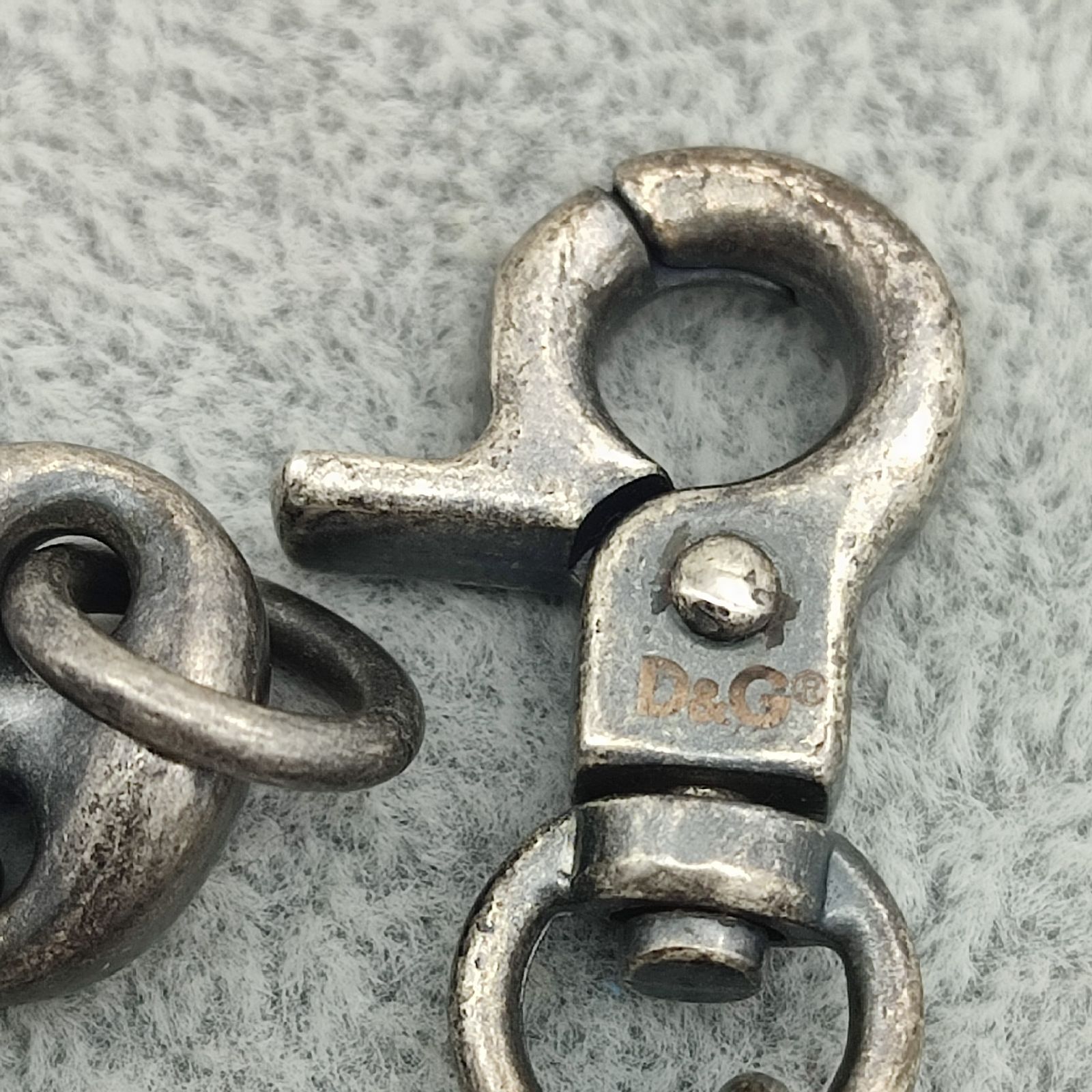 美品】D&G DOLCE & GABBANA ロゴ マリーナチェーンネックレス