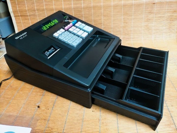 シャープレジスター XE-A147 PC連携売上管理フル設定無料 989662