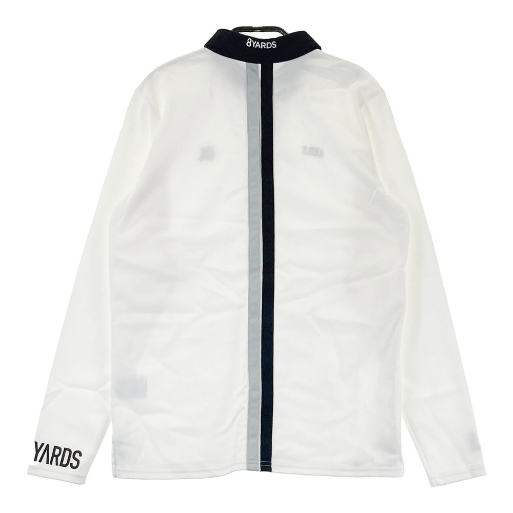 サイズ：L 8YARDS ハチヤーズ 長袖ポロシャツ ホワイト系