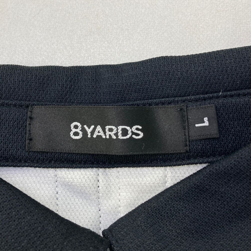 サイズ：L 8YARDS ハチヤーズ 長袖ポロシャツ ホワイト系