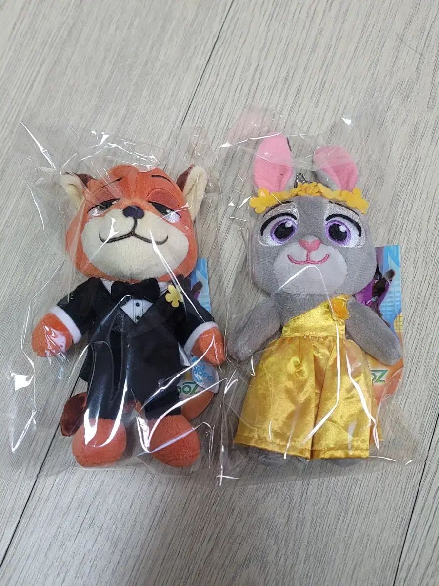 ズートピア ぬいぐるみ キーホルダー ニック ジュディ CGV セット