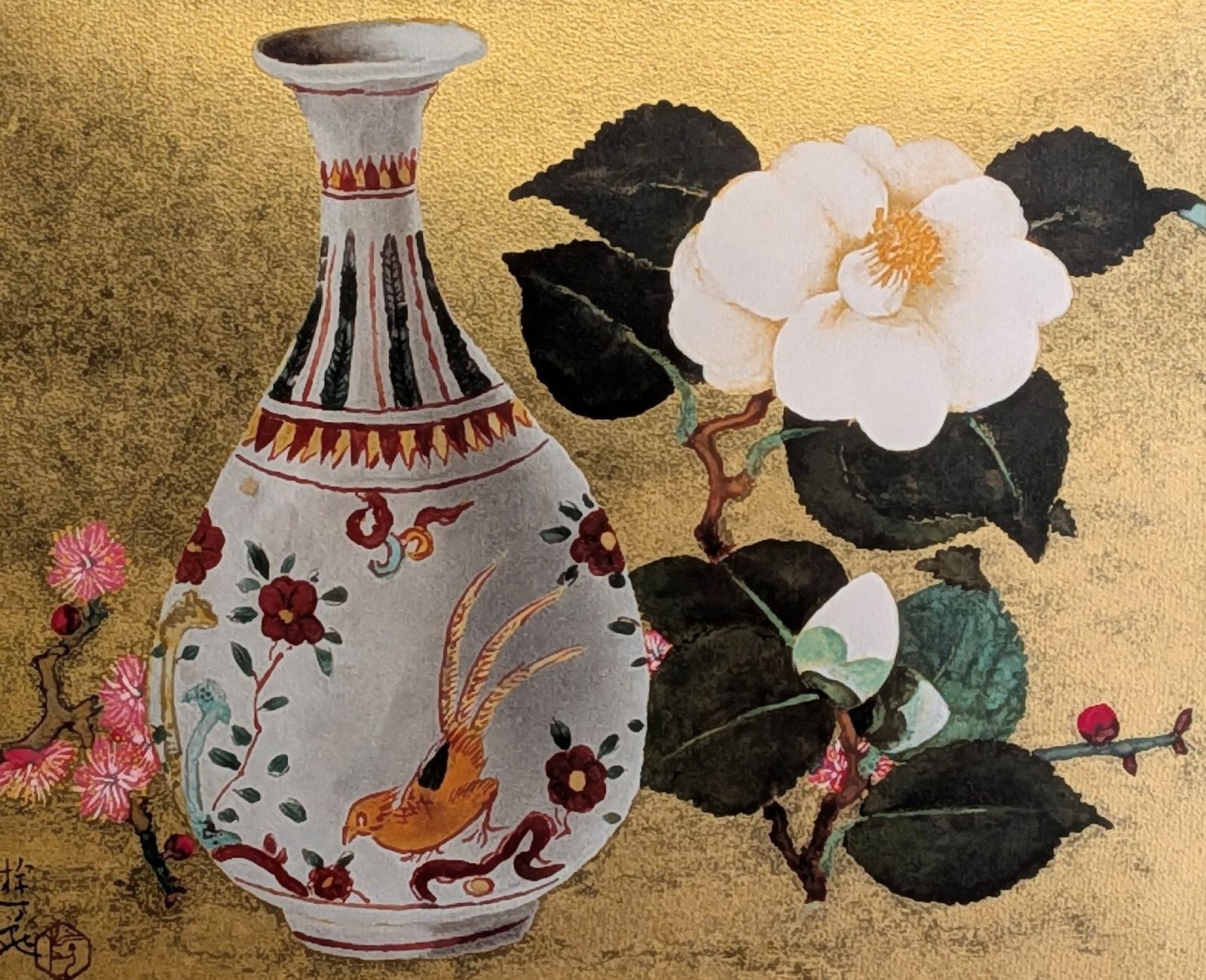 小倉遊亀「春到」リトグラフ 2005年制作 122/280 作品シール 真作