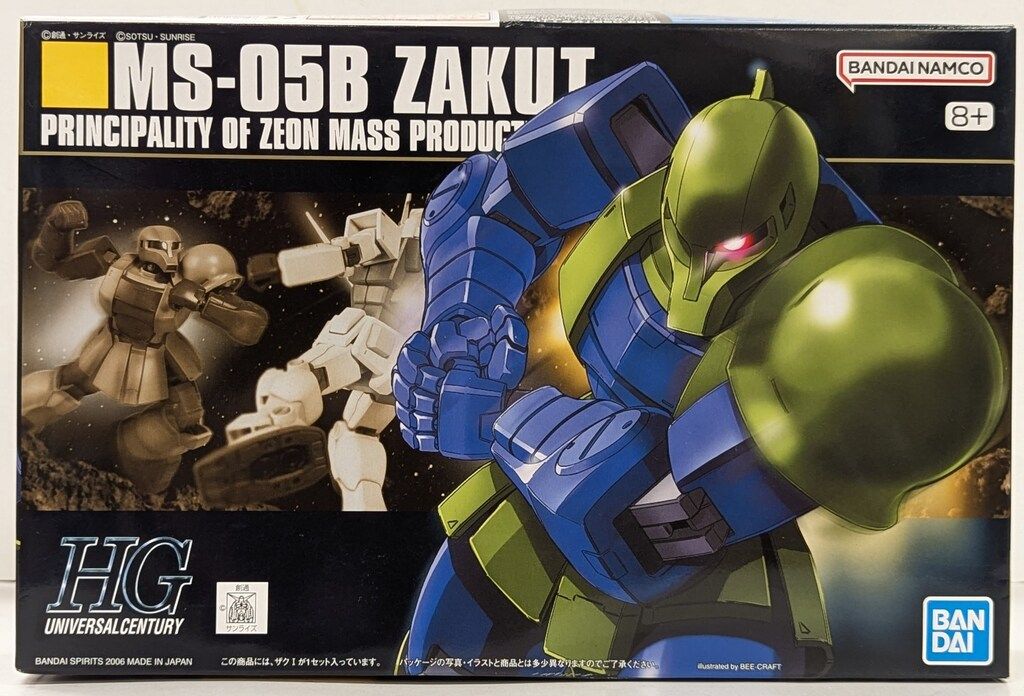 BANDAI SPIRITS HGUC 1/144 バンダイナムコ版 ザクⅠ/+8表記 064