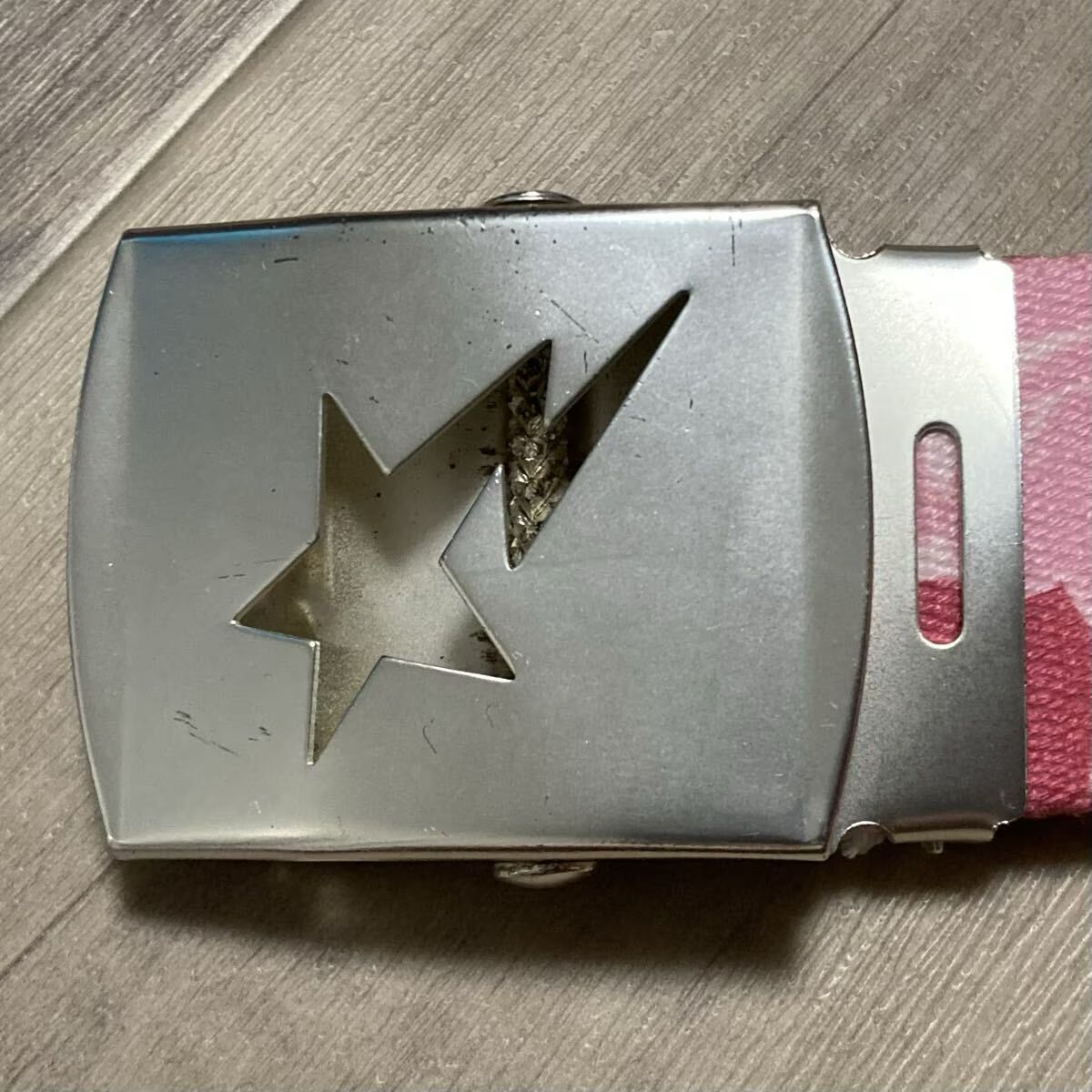 BAPE STA GI ベルト ABC CAMO PINK a bathing ape star belt ガチャ