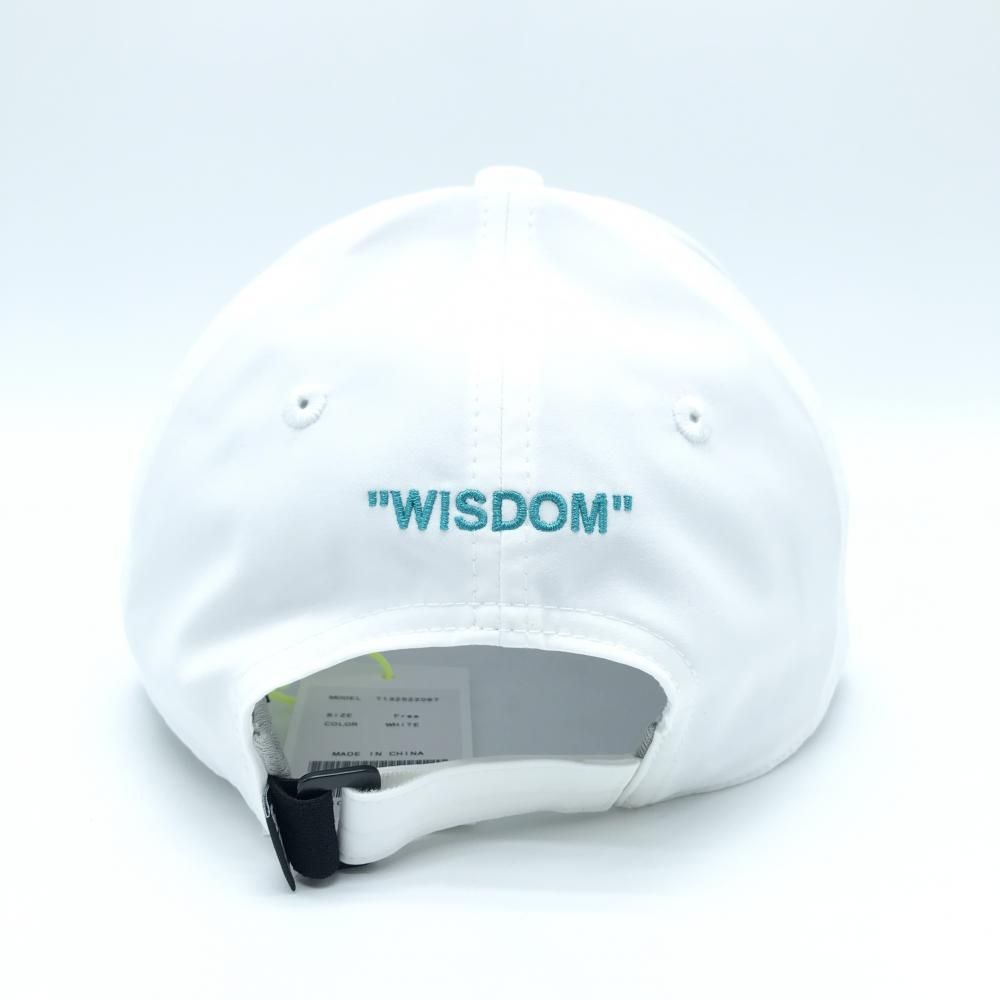 新品】TFW49 キャップ 白×ライトグリーン ロゴ刺しゅう F ゴルフウェア