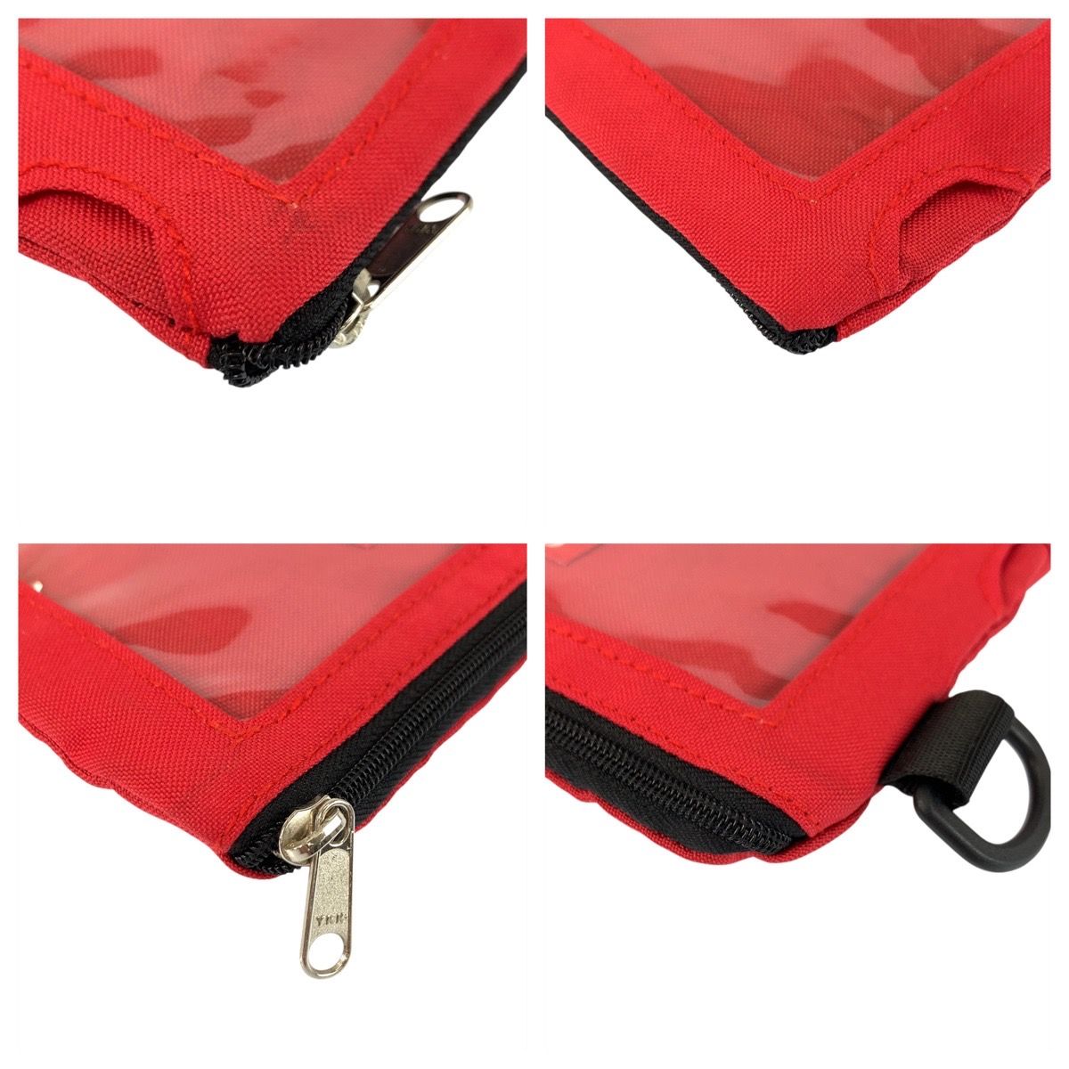 美品 Supreme シュプリーム レッド ブラック シルバー金具 ナイロン