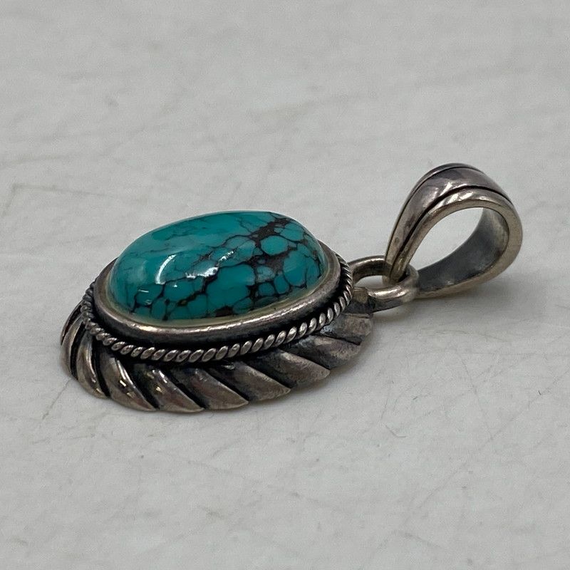 中古品】 SAAD サード 925 TURQUOISE PENDANT TOP ターコイズ