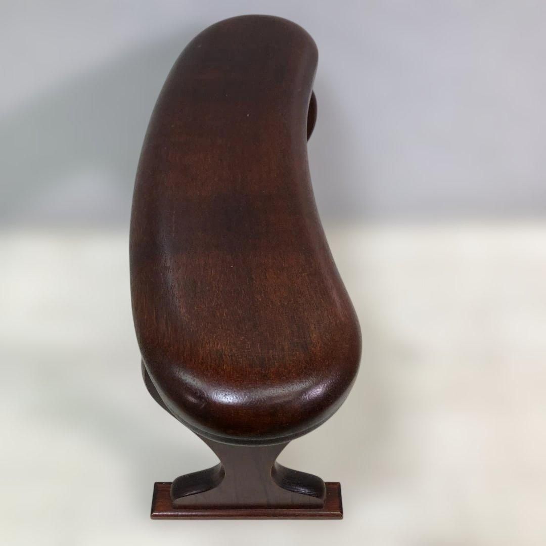 民芸調 木製 脇息 きょうそく 肘掛け 肘置き 和家具 座椅子用