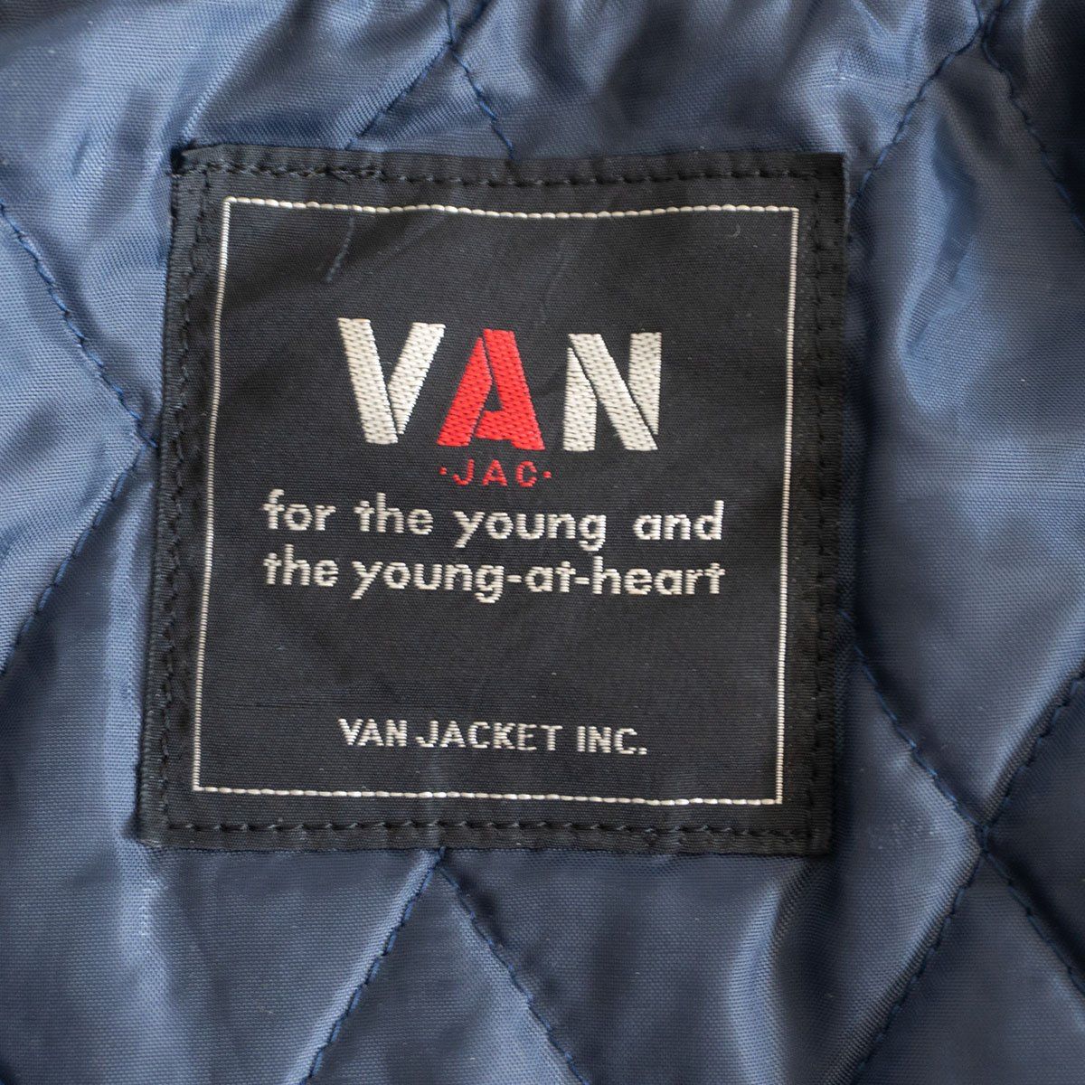 美品】VAN JAC【袖レザー スタジャン】LL ヴァン ワッペン スタジアム