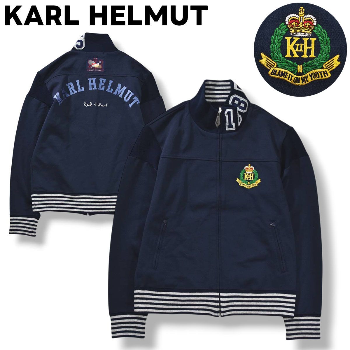 日本製 カールヘルム KARL HELMUT トラック ジャケット ジャージ