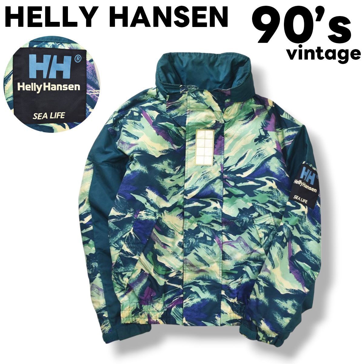 90s ヴィンテージ ヘリーハンセン HELLY HANSEN ナイロン ジャケット 