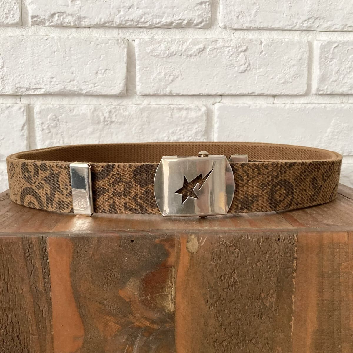 BAPE MIX LOGO GI ベルト ブラウン a bathing ape star belt BAPE STA