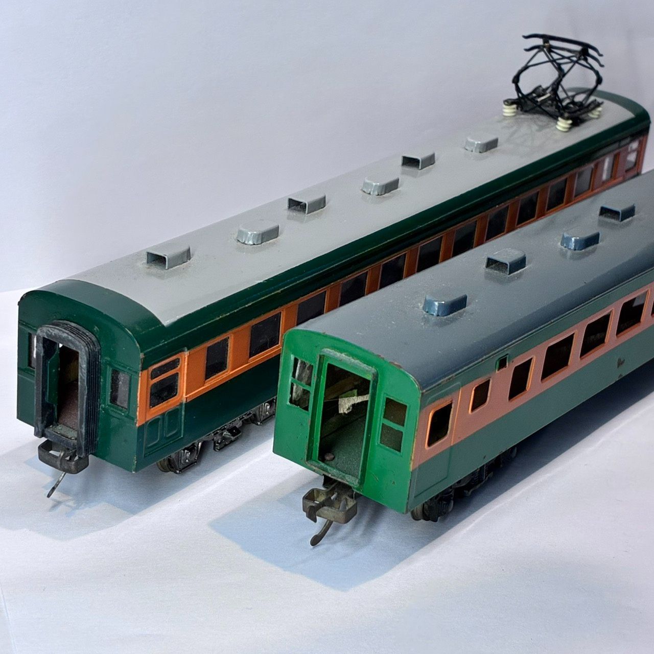 HOゲージ 旧湘南電車3両セット(動力車不動)金属製 HOゲージ 鉄道