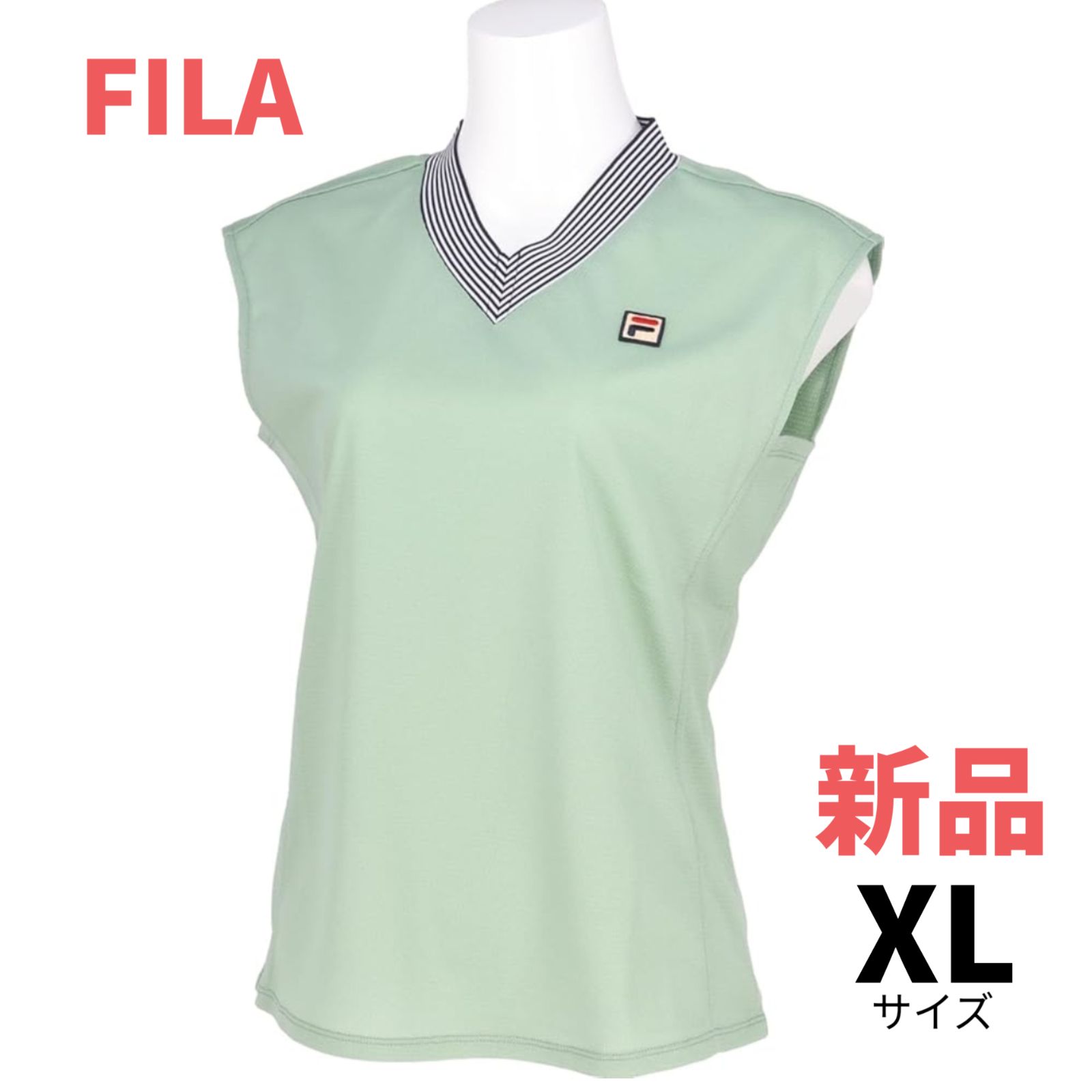FILA フィラ テニス ウェア ゲームシャツ XLサイズ 新品未使用 薄緑