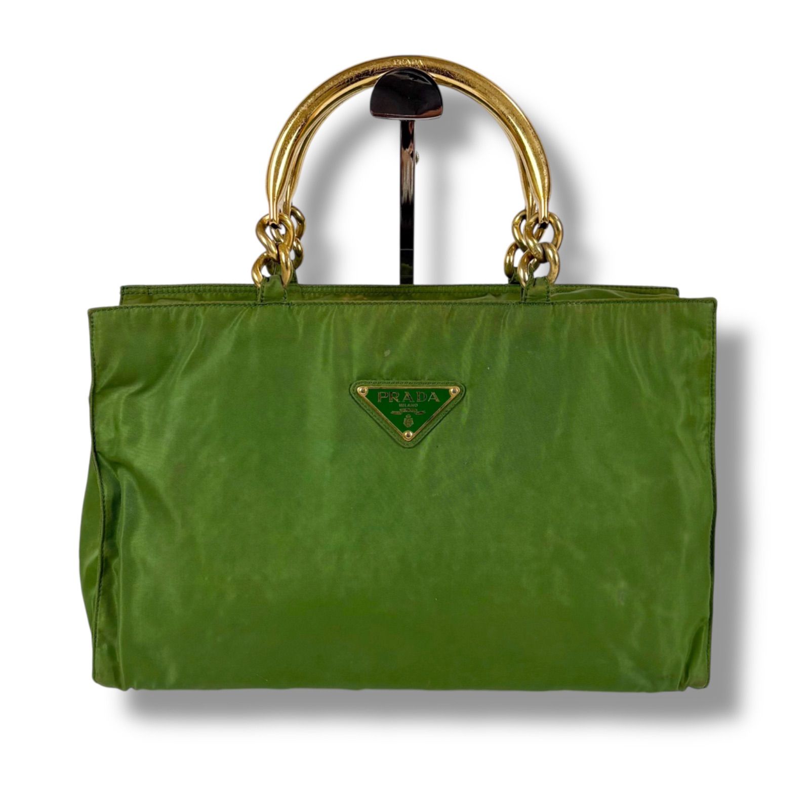 プラダ PRADA トップハンドルバッグ トートバッグ トライアングルロゴ